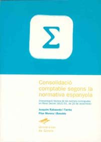 Consolidació comptable segons la normativa espanyola, de Rabasseda Tarrés, Joaquim | portada del libro