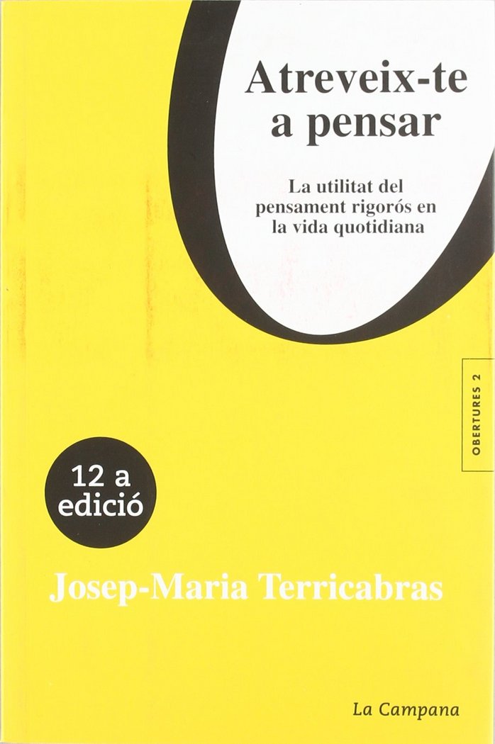 ATREVEIX-TE A PENSAR, de TERRICABRAS, JOSEP MARIA | portada del libro