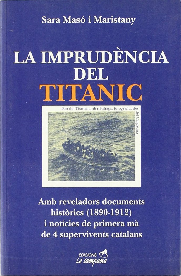 La imprudència del Titànic, de MASO, SARA | portada del libro