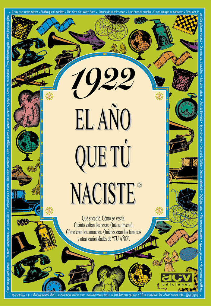 1922 El año que tu naciste, de Collado Bascompte, Rosa | portada del libro