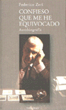 Confieso que me he equivocado, de Zeri | portada del libro