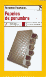 Papeles de penumbra, de Palazuelos | portada del libro