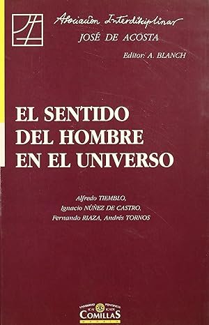 El sentido del hombre en el Universo, de Varios autores | portada del libro