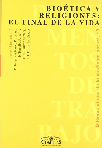 Bioética y religiones: el final de la vida, de Varios autores | portada del libro