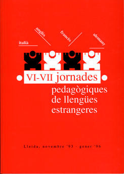 VI-VII Jornades pedagògiques de Llengues Estrangeres., de Varios autores | portada del libro