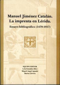 Manuel Jiménez Catalán. La imprenta en Lérida., de Varios autores | portada del libro