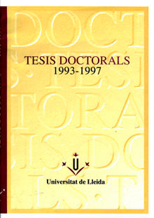 Tesis doctorals 1993-1997., de Varios autores | portada del libro