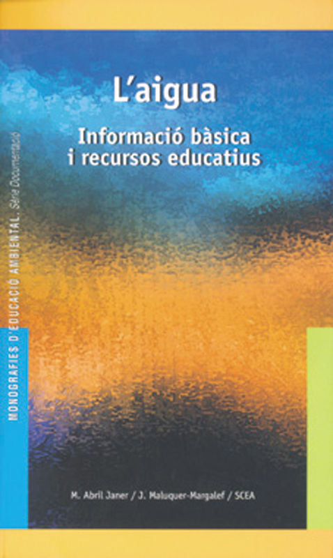 L´aigua, de Maluquer Margalef, Joan | portada del libro