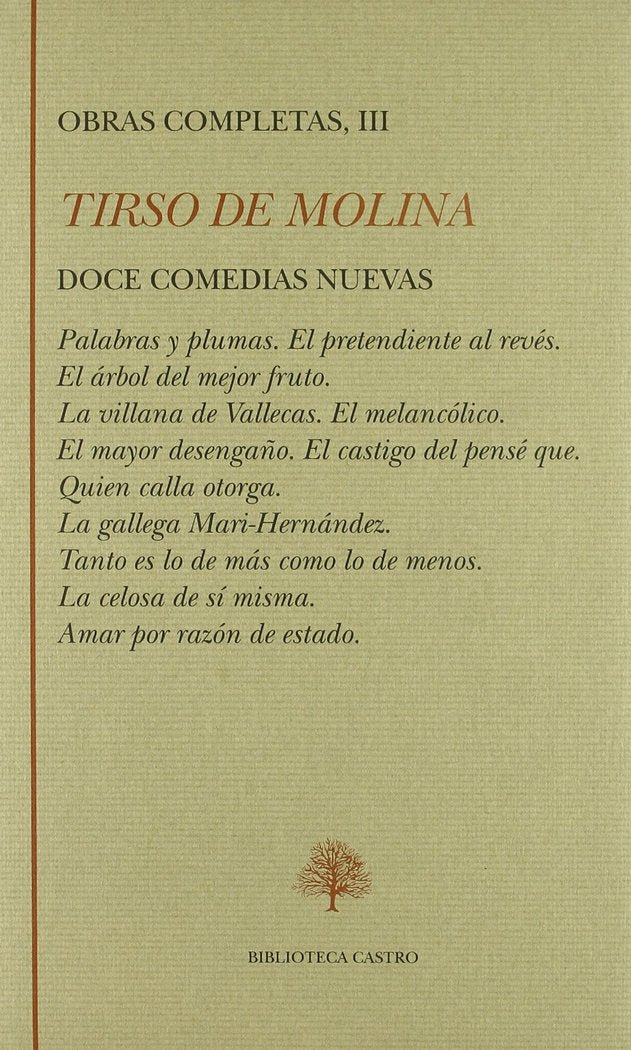 Doce comedias nuevas, de MOLINA | portada del libro