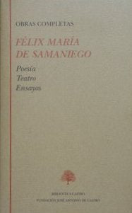 Obras completas, poesía, teatro, ensayos, de Samaniego | portada del libro