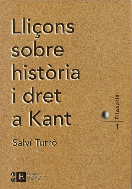 Lliçons sobre història i dret a Kant, de Turró Tomàs | portada del libro