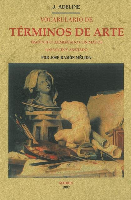 Vocabulario de terminos de arte, de Adeline, Jules | portada del libro