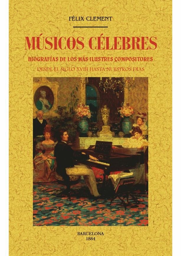 Músicos célebres., de Clement, Felix | portada del libro