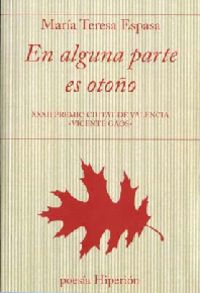 En alguna parte es otoño, de Espasa Moltó | portada del libro