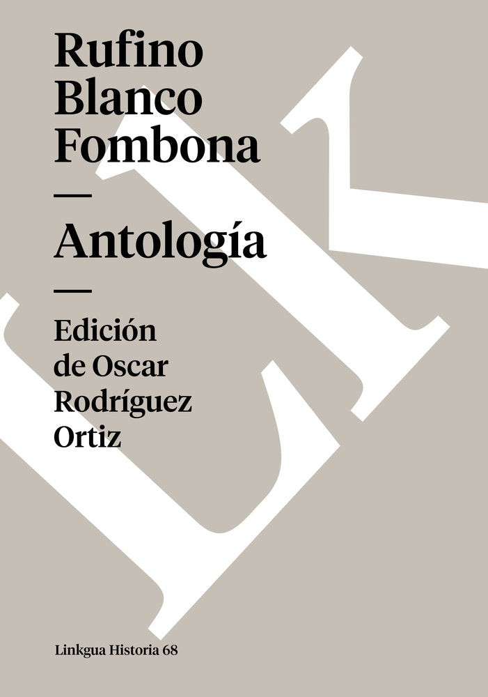 ANTOLOGIA, de Blanco Fombona, Rufino | portada del libro