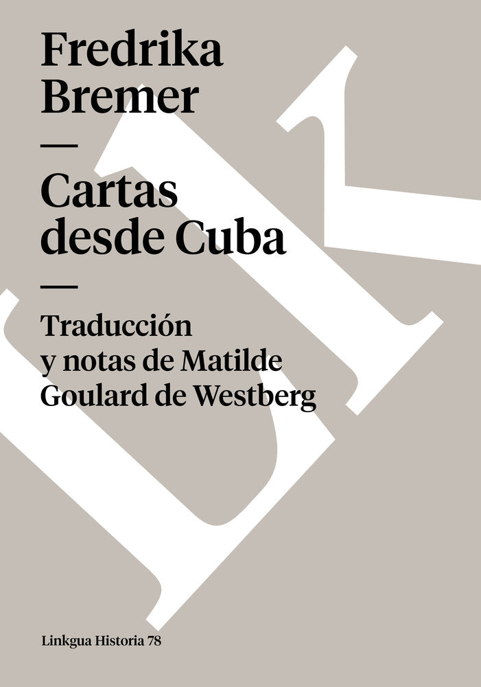 CARTAS DESDE CUBA, de Bremer, Fredrika | portada del libro