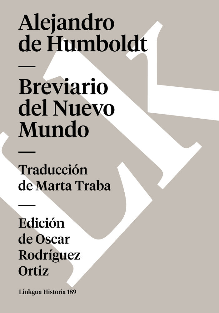 ANTOLOGIA, de de Humboldt, Alejandro | portada del libro