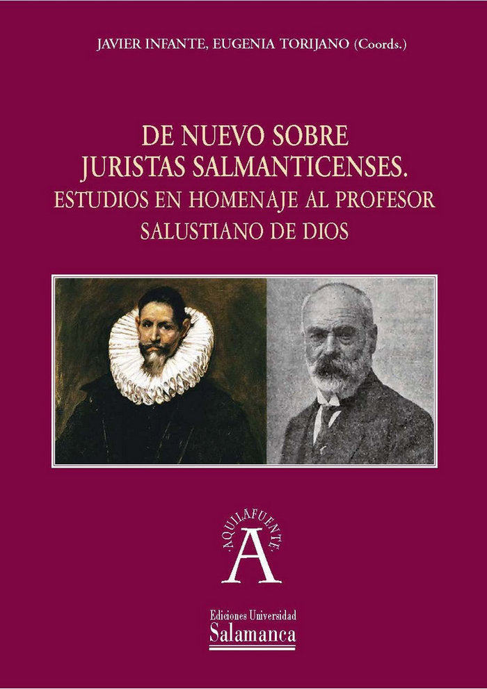 De nuevo sobre los juristas salmanticenses | portada del libro