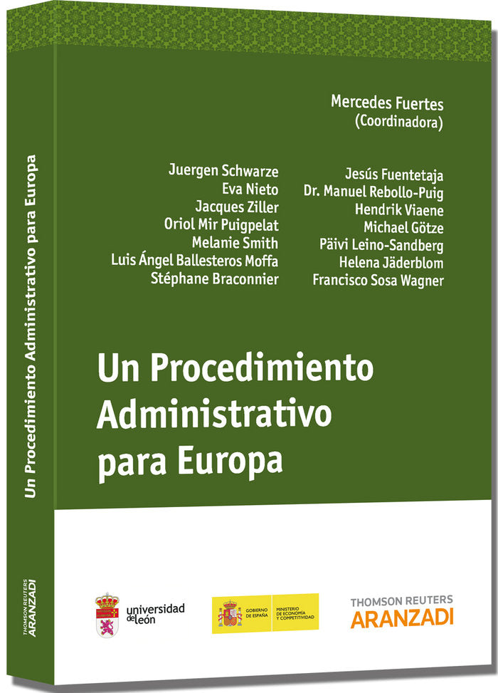 Un Procedimiento Administrativo para Europa, de Fuertes López, Mercedes | portada del libro