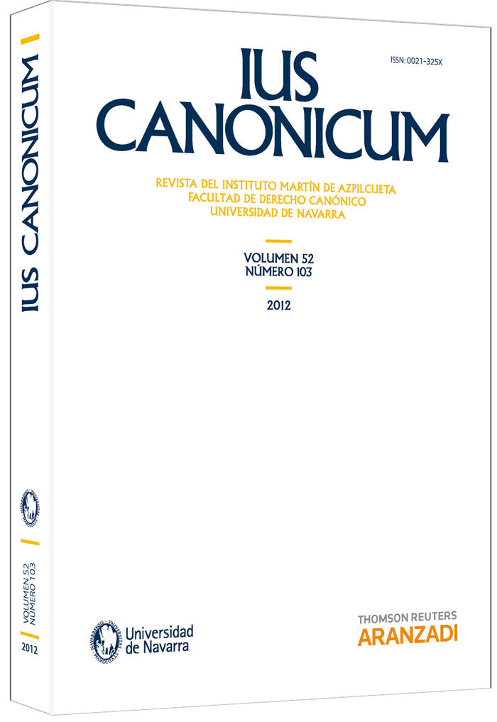 Ius Canonicum 103, de Otaduy, Jorge | portada del libro