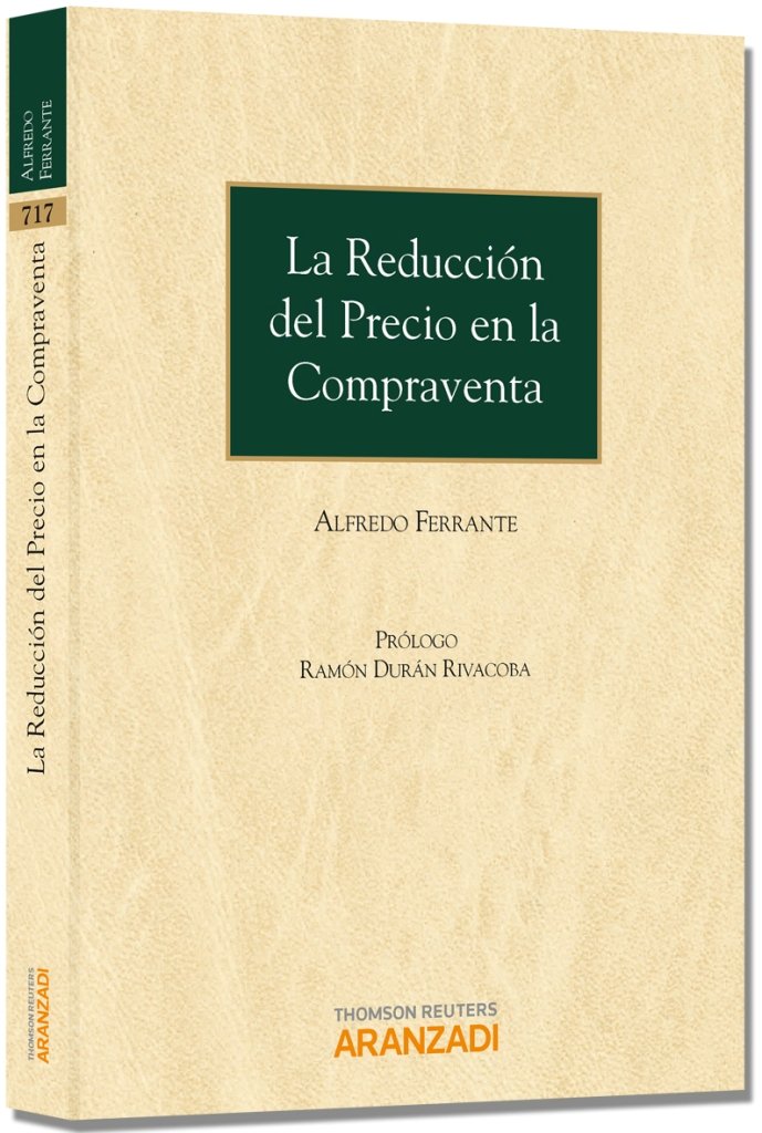 La Reducción del Precio en la Compraventa, de Ferrante, Alfredo | portada del libro