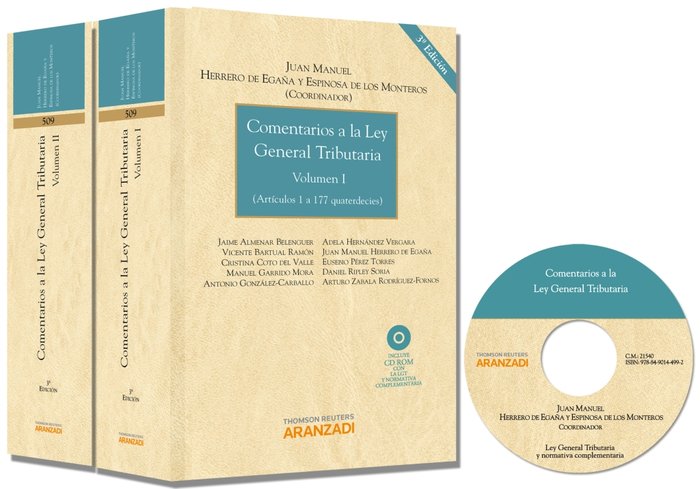 Comentarios a la Ley General Tributaria ( 2 Tomos ) (Papel + e-book), de Herrero de Egaña y Espinosa de los Monteros, Juan Ma