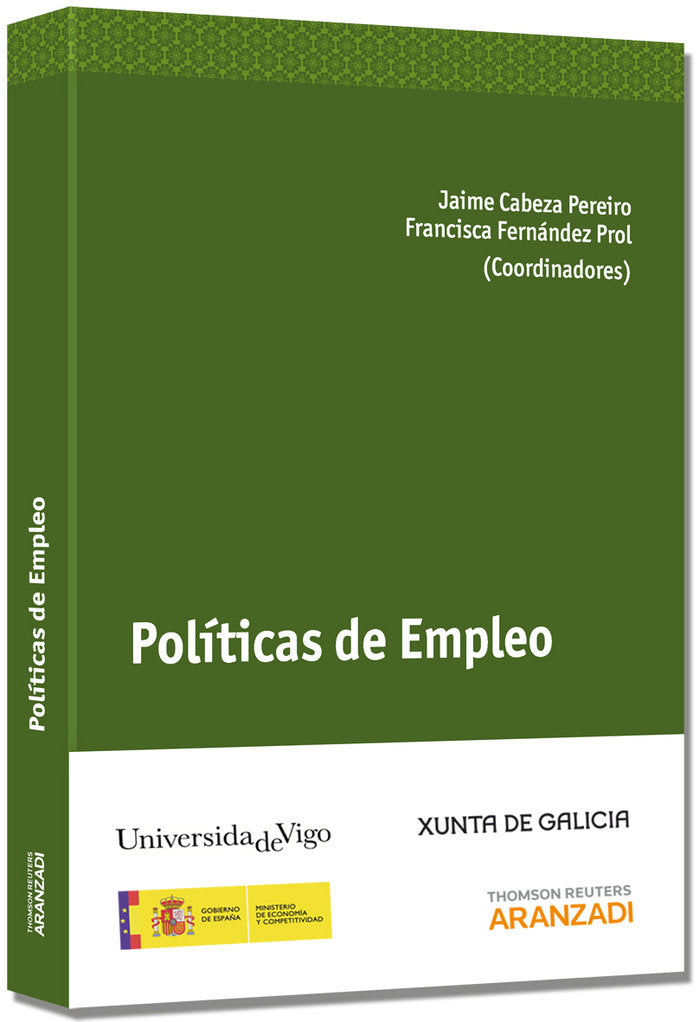 Políticas de Empleo, de Cabeza Pereiro, Jaime | portada del libro