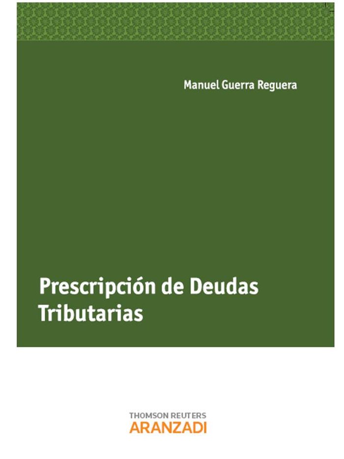 Prescripción de Deudas Tributarias, de Guerra Reguera, Manuel | portada del libro