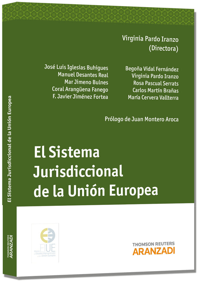 El sistema jurisdiccional de la Unión Europea, de Pardo Iranzo, Virginia | portada del libro