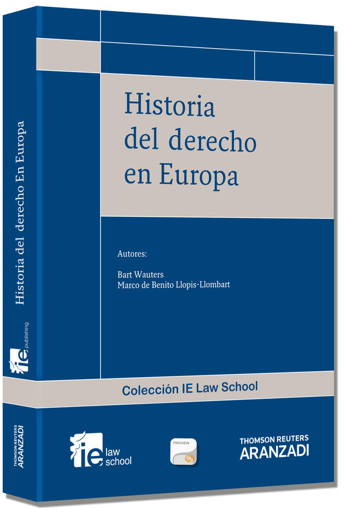 Historia del derecho en Europa (Papel + e-book), de Wauters, Bart | portada del libro