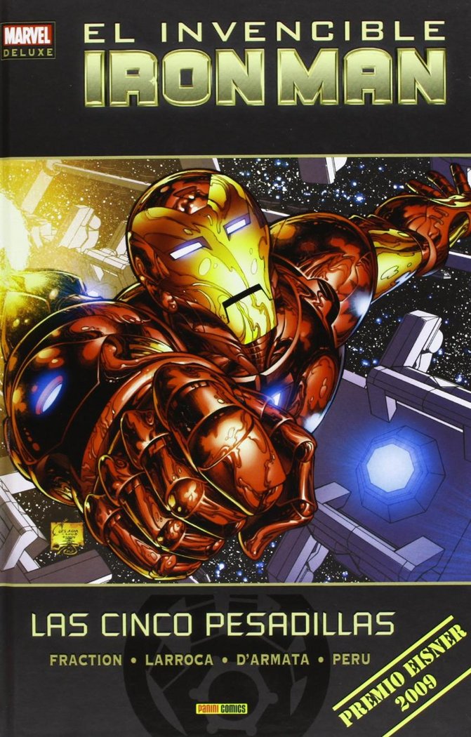 INVENCIBLE IRON MAN: LAS CINCO PESADILLAS, de FRACTION | portada del libro