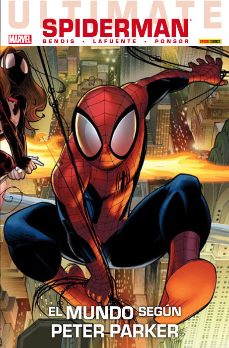 ULTIMATE SPIDERMAN 25: EL MUNDO SEGUN PETER PARKER, de BENDIS | portada del libro