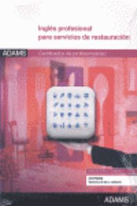 Inglés profesional para servicios de restauración | portada del libro