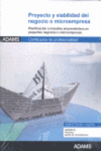 Proyecto y viabilidad del negocio o microempresa, de ADAMS | portada del libro