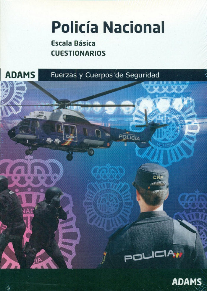 Policía Nacional, escala básica. Cuestionarios, de Varios autores | portada del libro