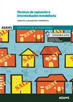 Técnicas de captación e intermediación inmobiliaria, de Varios autores | portada del libro