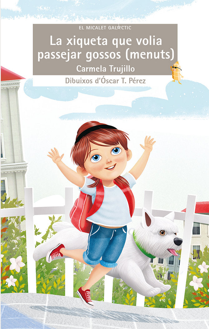La xiqueta que volia passejar gossos (menuts), de Carmela Trujillo | portada del libro