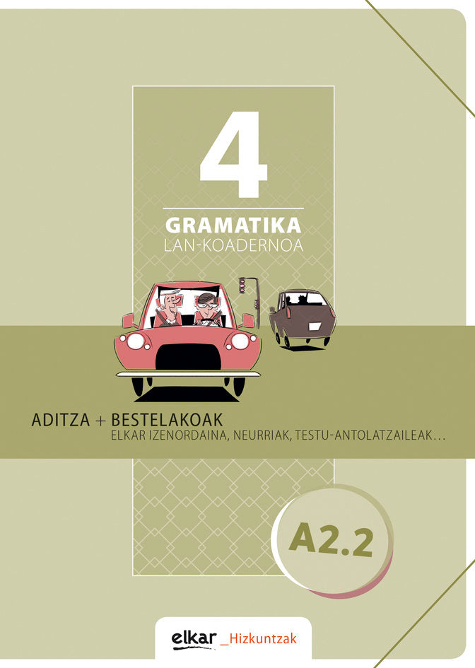 Gramatika. Lan-koadernoa 4 (A2-2), de Varios autores | portada del libro