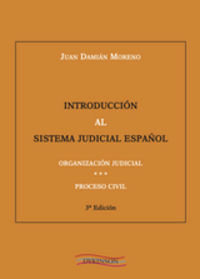 Introducción al sistema judicial español, de Damián Moreno | portada del libro