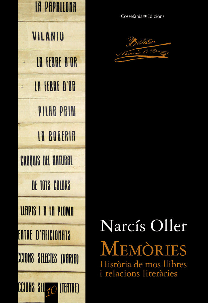 MEMòRIES, de OLLER, NARCíS | portada del libro