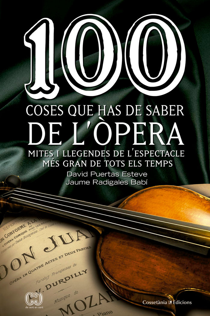 100 coses que has de saber de l'òpera, de Puertas Esteve, David | portada del libro
