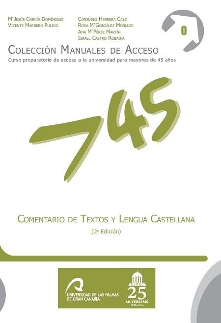 Comentario de Textos y Lengua Castellana, de García Domínguez | portada del libro