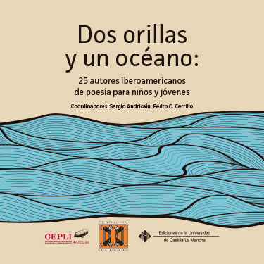 Dos orillas y un océano: 25 autores iberoamericanos de poesía para niños y jóvenes | portada del libro