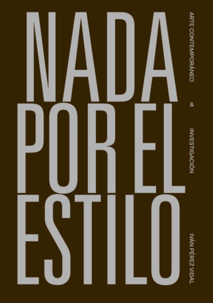 Nada por el estilo, de PEREZ VIDAL | portada del libro