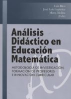 ANALISIS DIDACTICO EN EDUCACION MATEMATICA., de LUIS RICO | portada del libro
