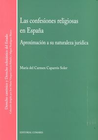 Las confesiones religiosas en España, de Caparrós Soler | portada del libro
