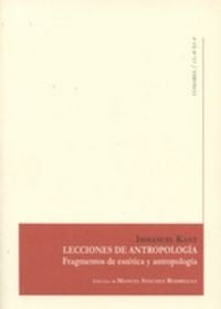 Lecciones de antropología, de Kant, Immanuel | portada del libro