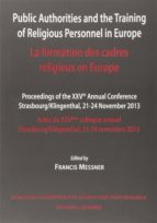 Publi authorities and the training of religions personnel in Europe, de FRANCIS MESSNER | portada del libro