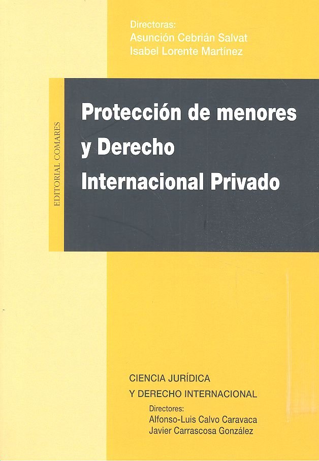 Protección de menores y Derecho Internacional Privado | portada del libro