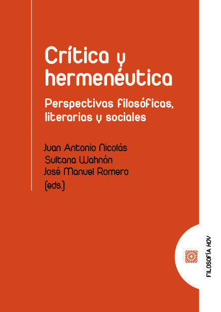 CRITICA Y HERMENEUTICA, de NICOLAS,JUAN ANTONIO | portada del libro